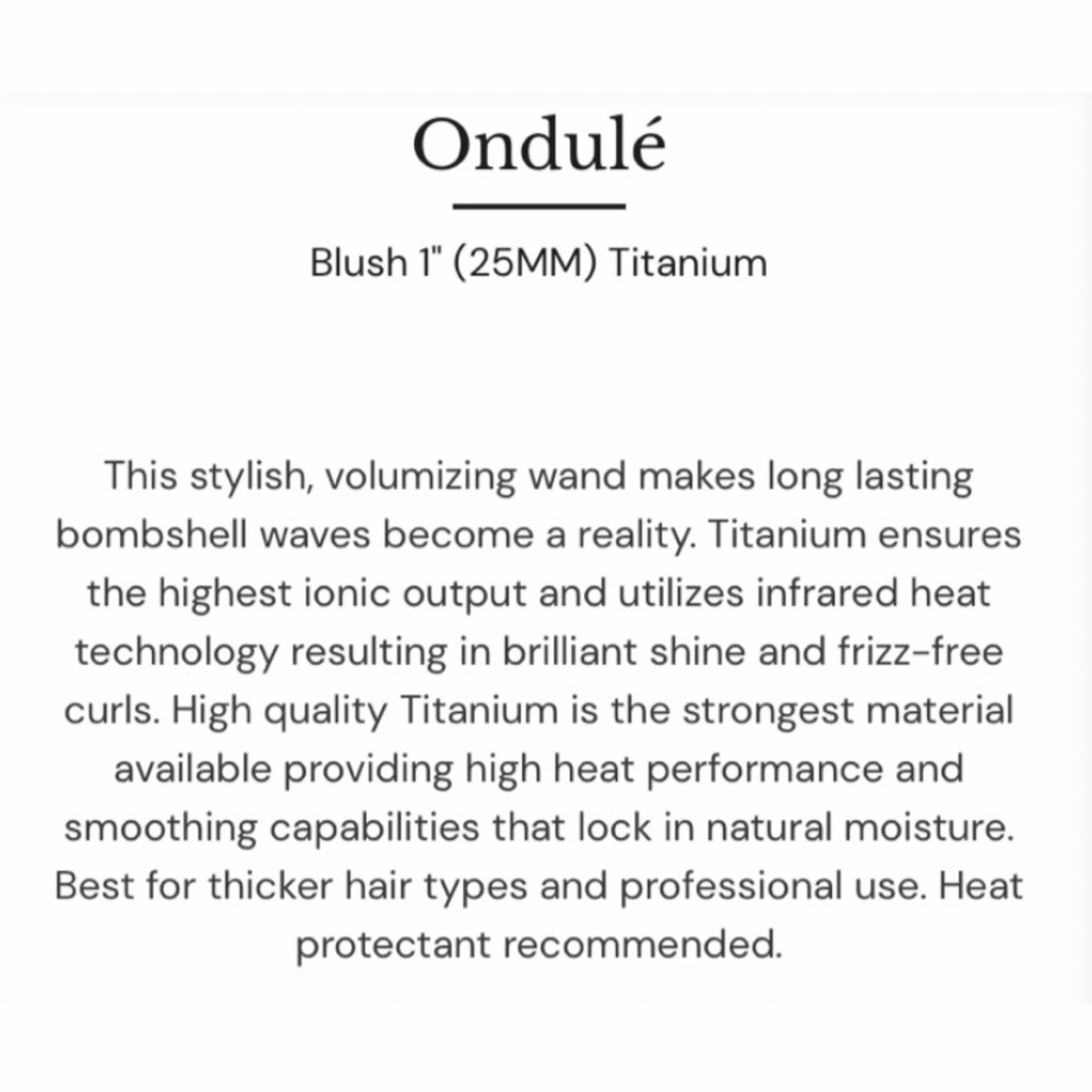 LANGE 25MM ONDULE’ CURLING WAND - Picture 6 of 16